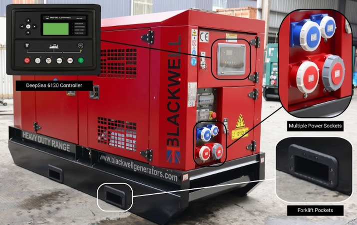 Heavy Duty Generator on site